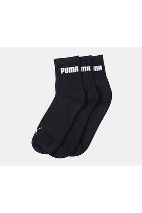 mens solid cotton socks - black