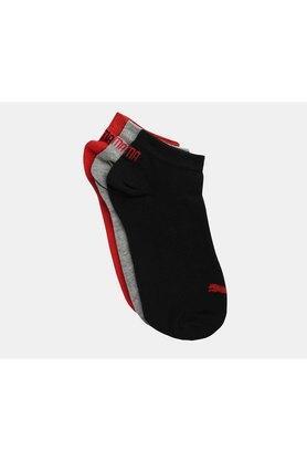mens solid cotton socks - black