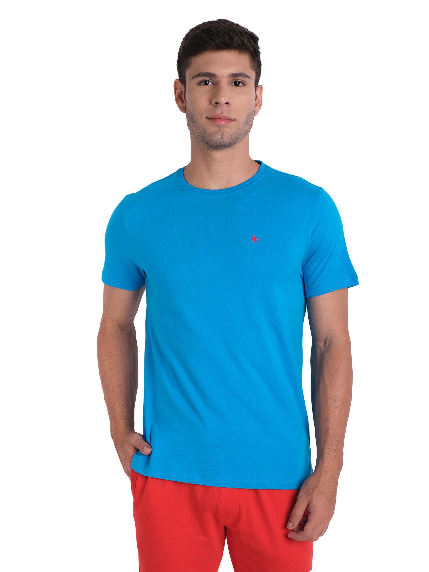 mens solid-plain hawaiian ocean t-shirt