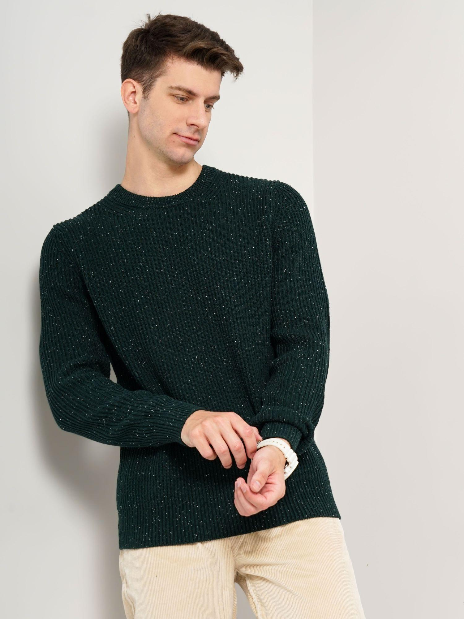 mens textured sweater
