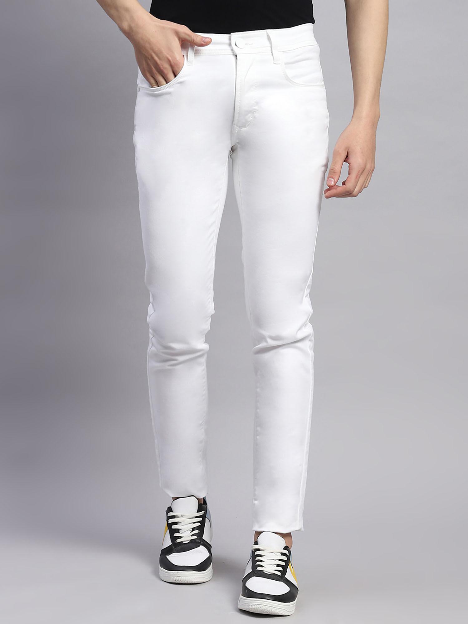 mens-white-light-wash-cotton-blend-skinny-fit-casual-jeans