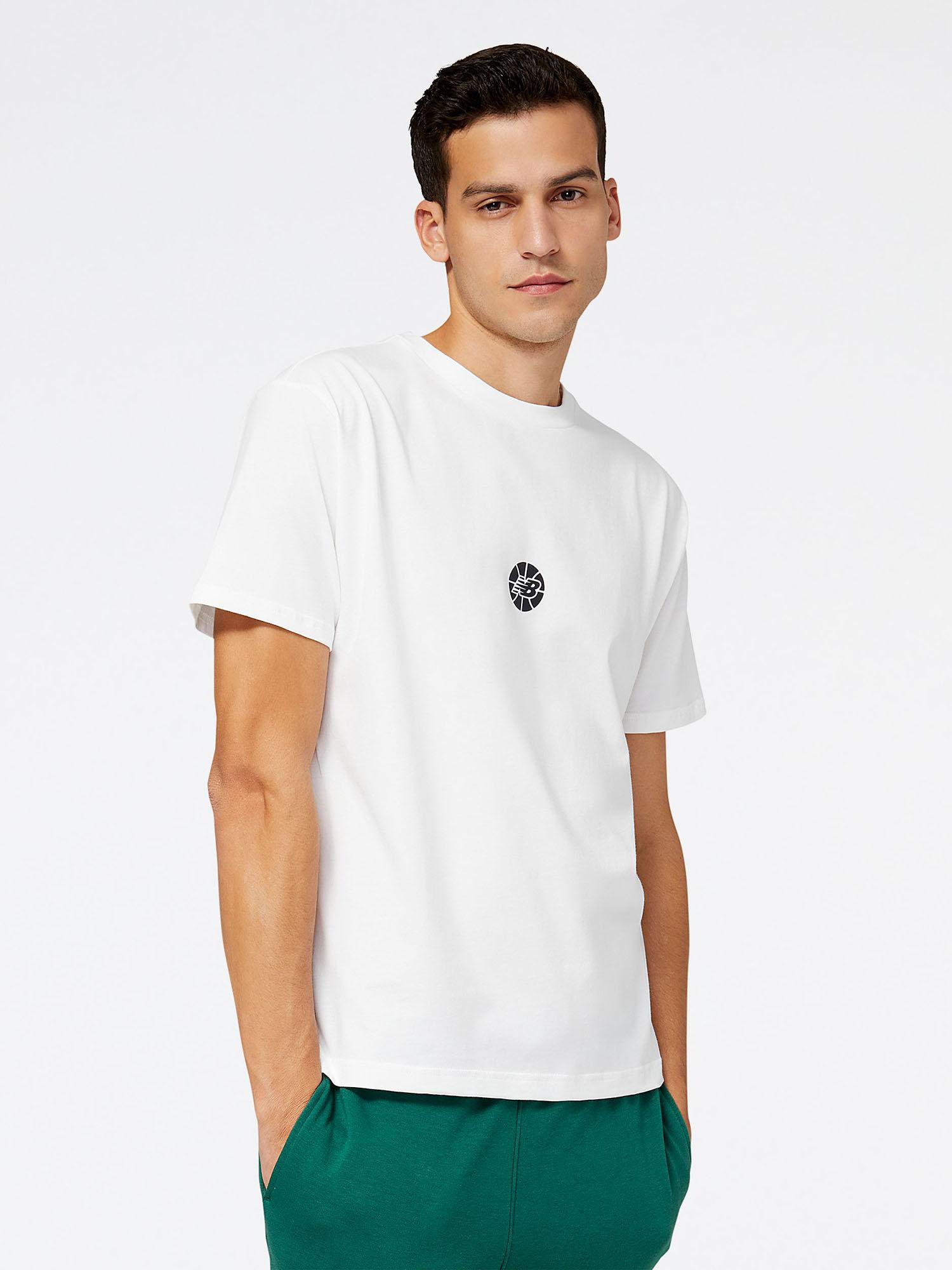 mens white round neck t-shirt