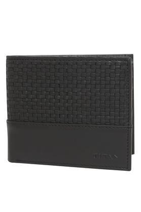 mens 1 fold wallet - black