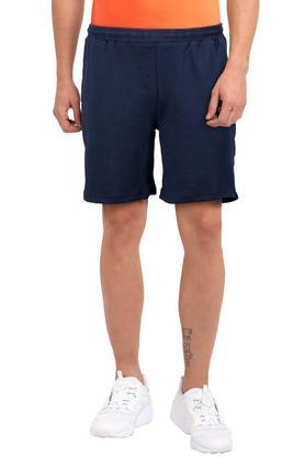 mens 2 pocket slub shorts - navy
