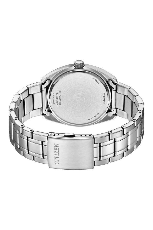 mens 41 mm white dial stainless steel analog watch - bi5100-58a