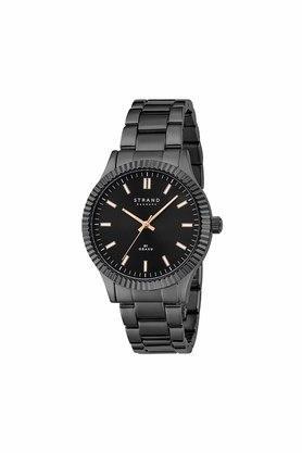 mens 42 mm kensington dark black dial stainless steel analogue watch - s726gxbbsb-ds