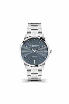mens 43.5 mm grey dial stainless steel bracelet analogue watch - kcwgg2122901mn