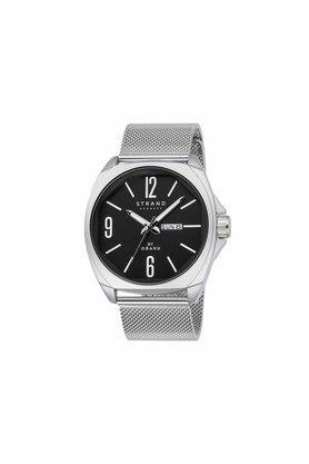 mens 47 mm douglas onyx black dial stainless steel analogue watch - s722gdcbmc