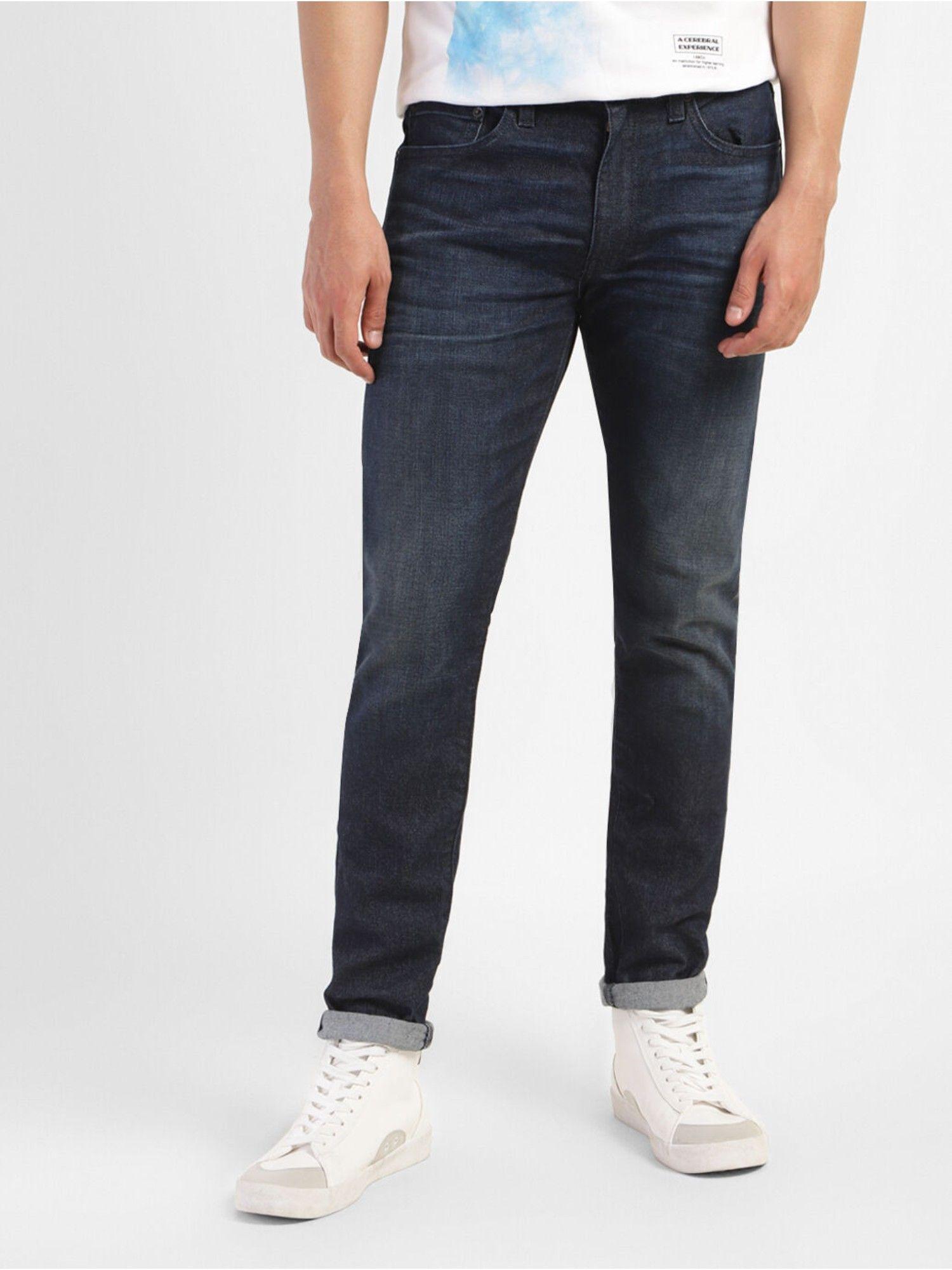 mens 512 navy slim tapered fit jeans