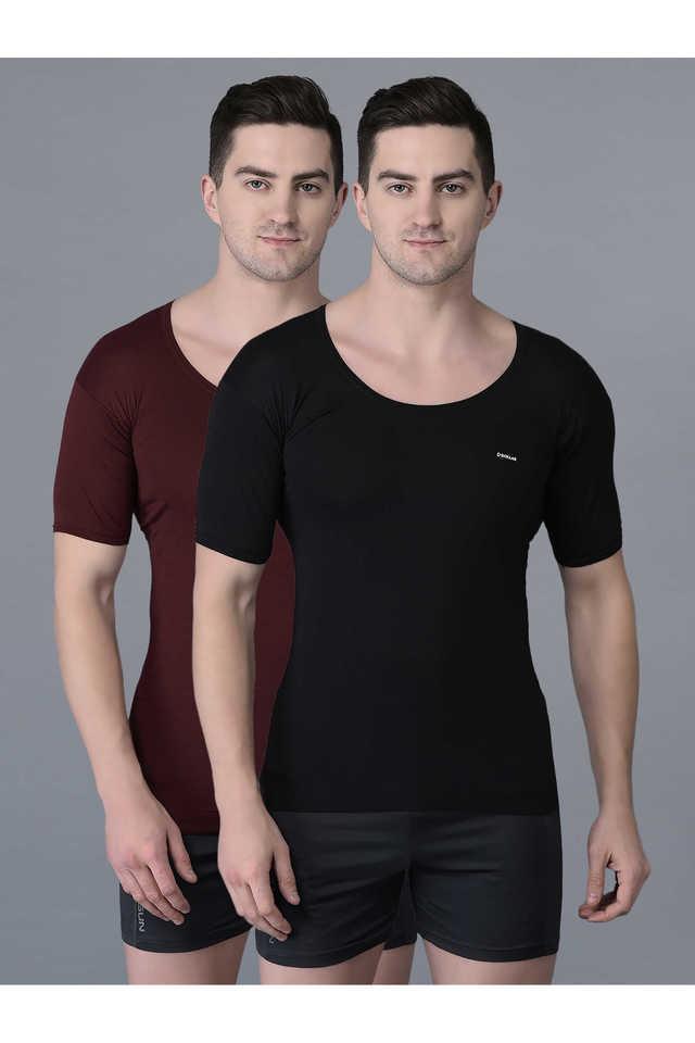 mens assorted pack of 2 cotton vest