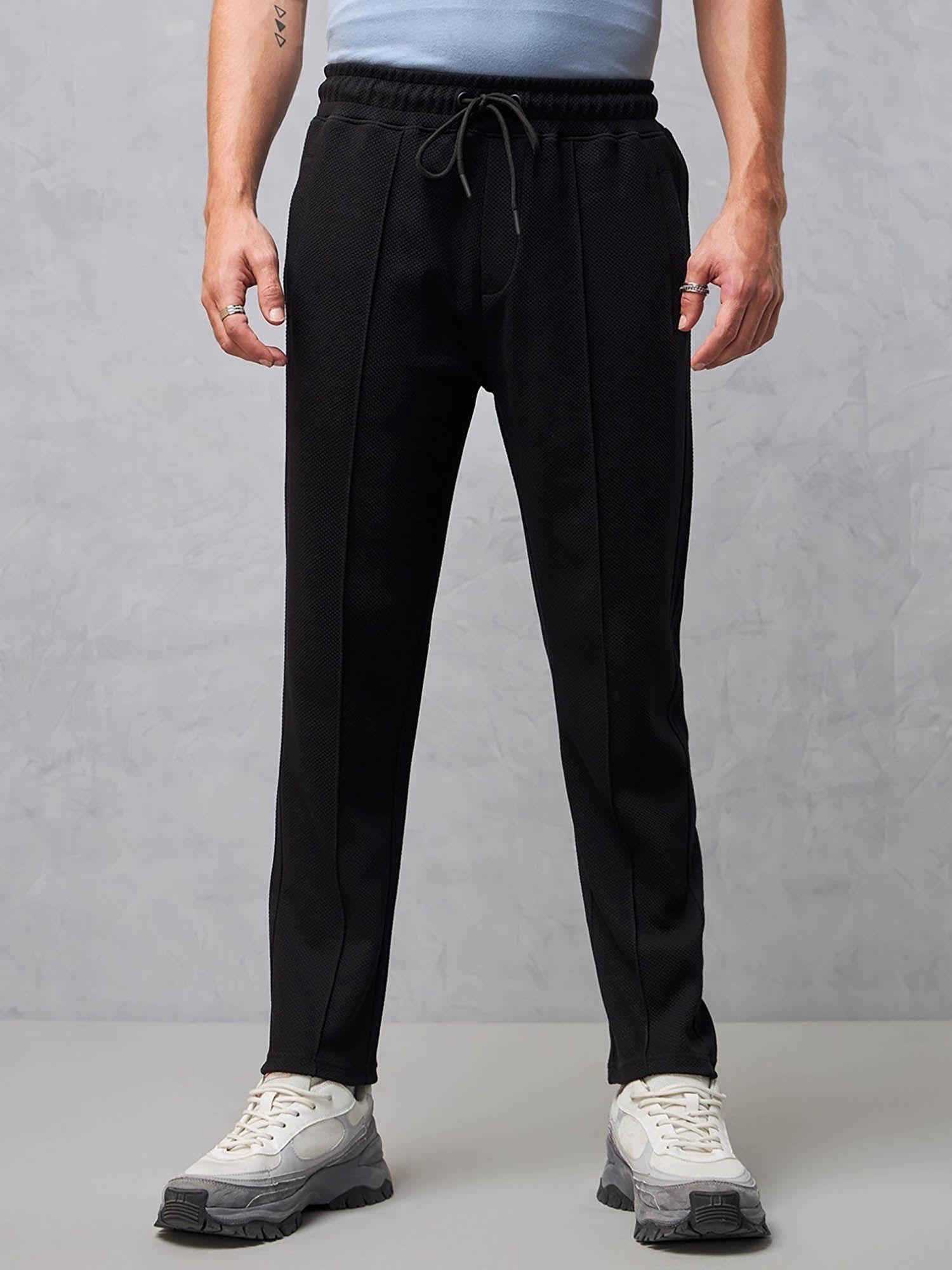 mens black casual trouser