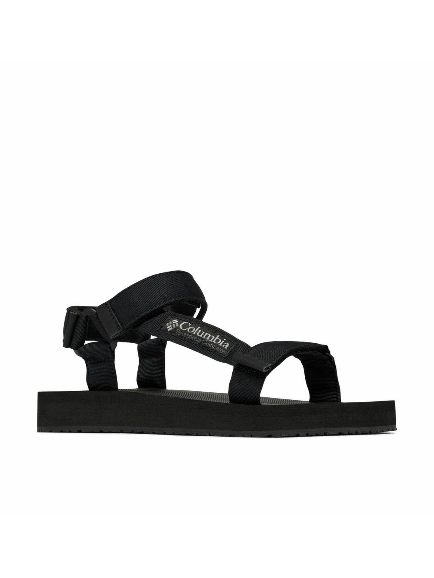 mens black colour polyester breaksider sandal