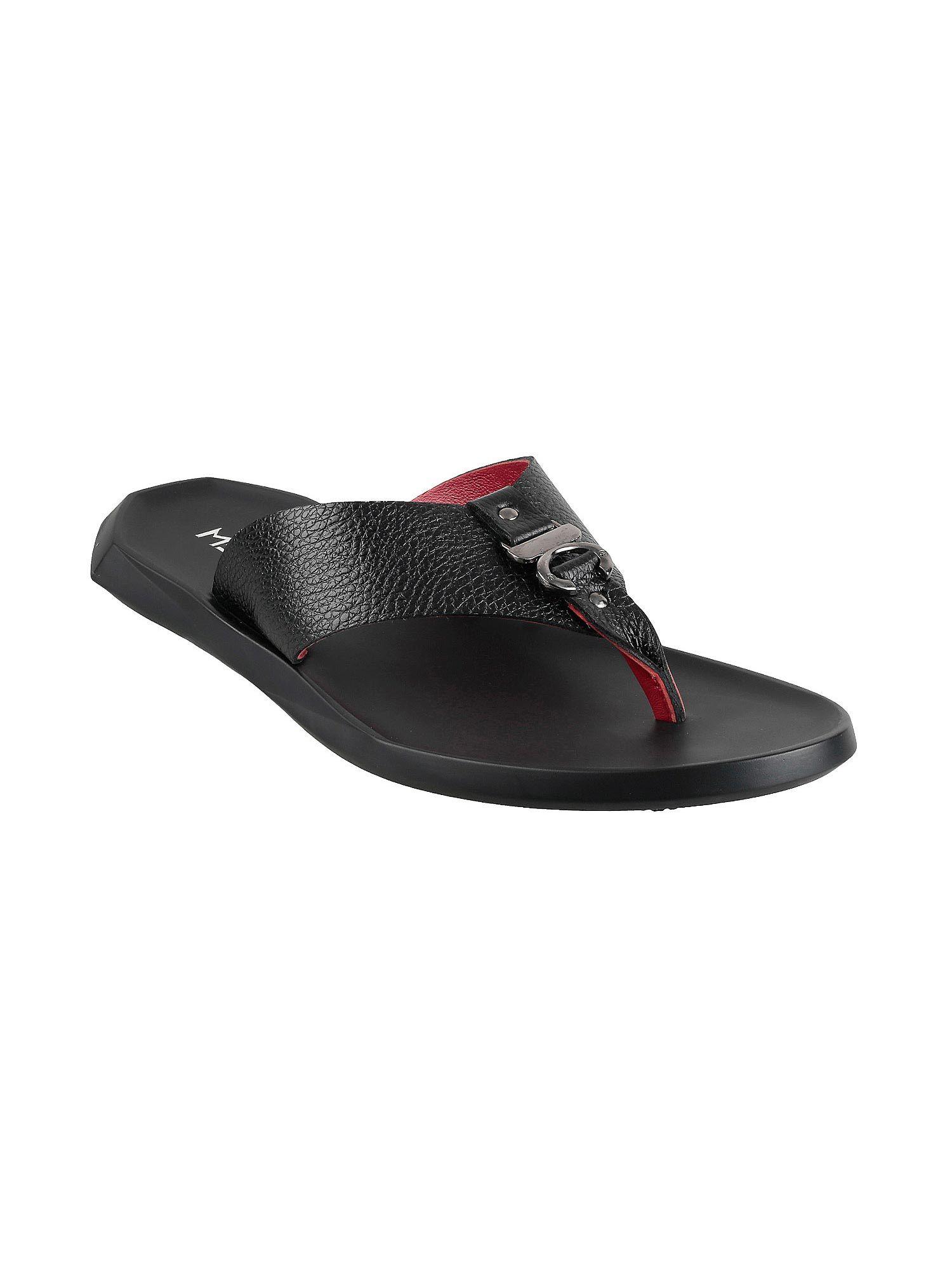 mens black flat chappalsmetro mens black sandals