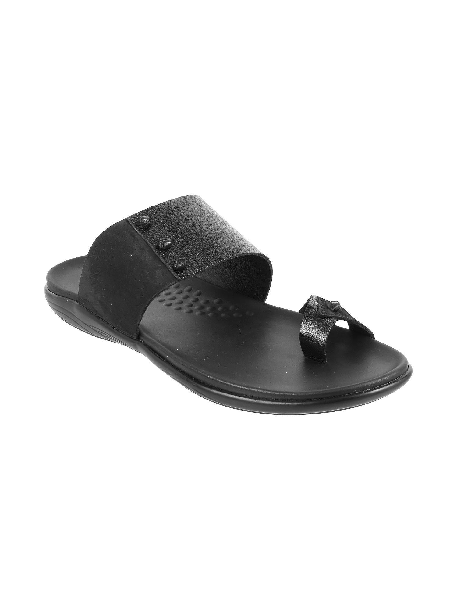 mens black flat chappalsmochi mens black sandals