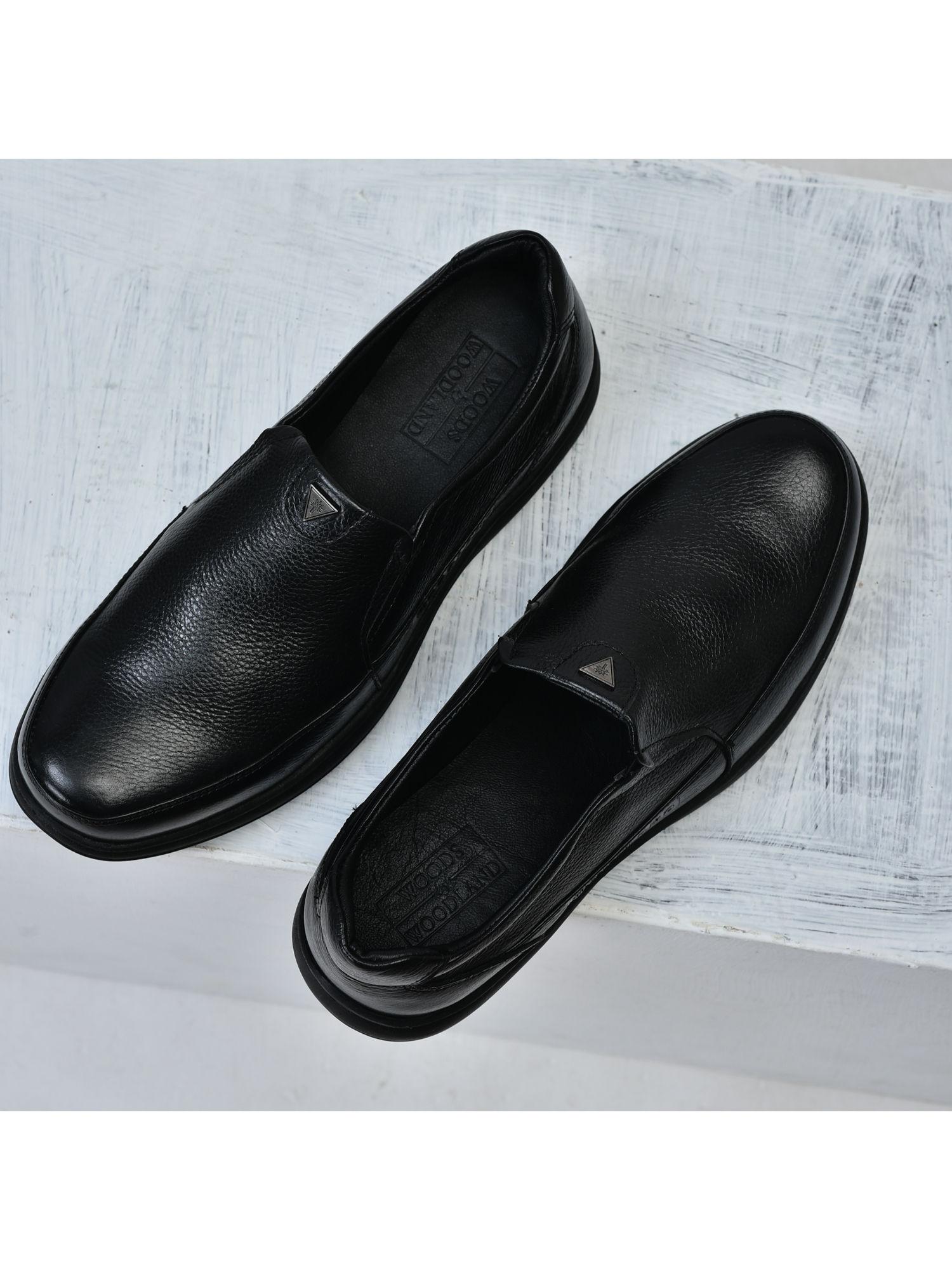 mens black formal loafers