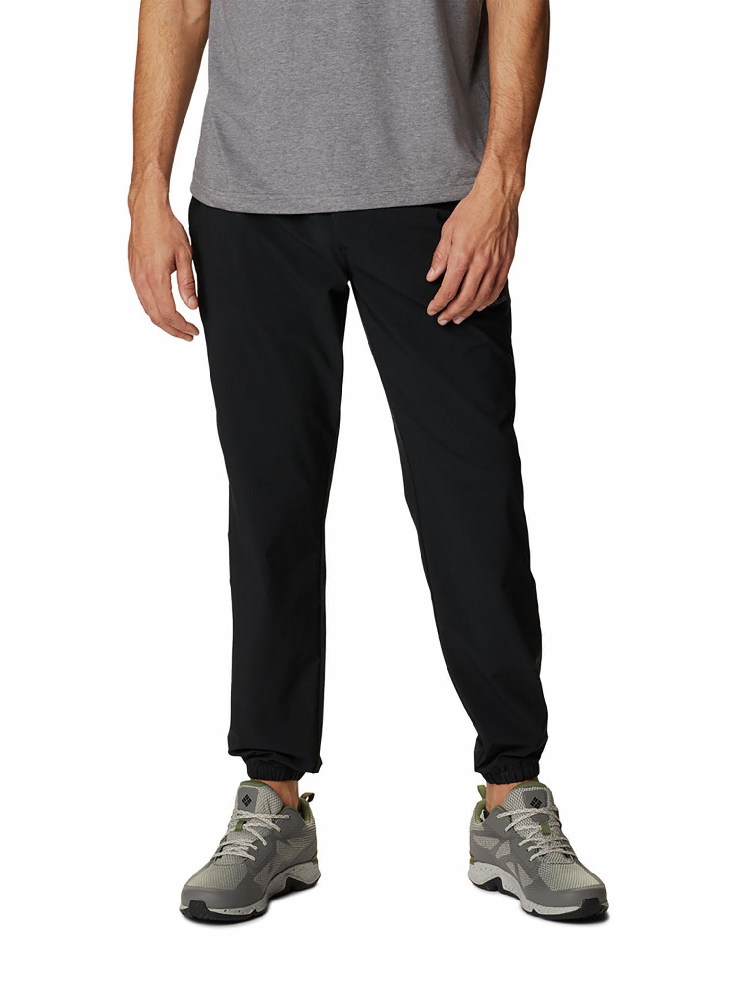 mens black hike tapered joggers