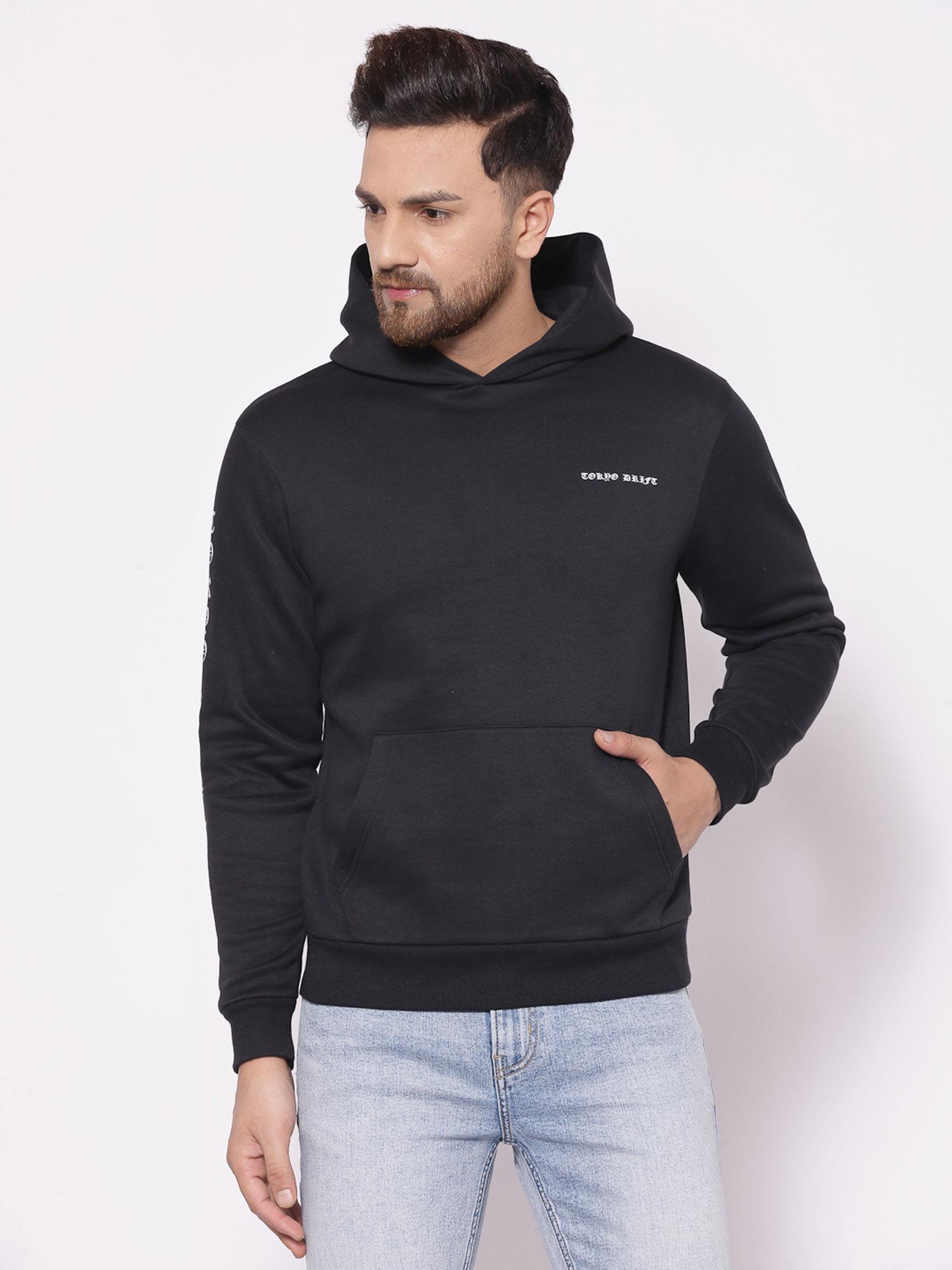 mens black hoodies