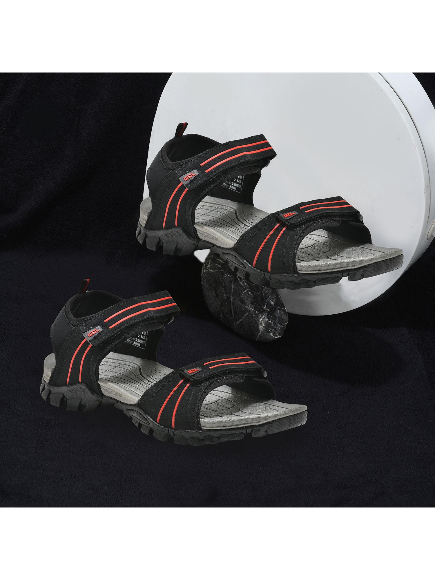 mens black velcro sports sandals