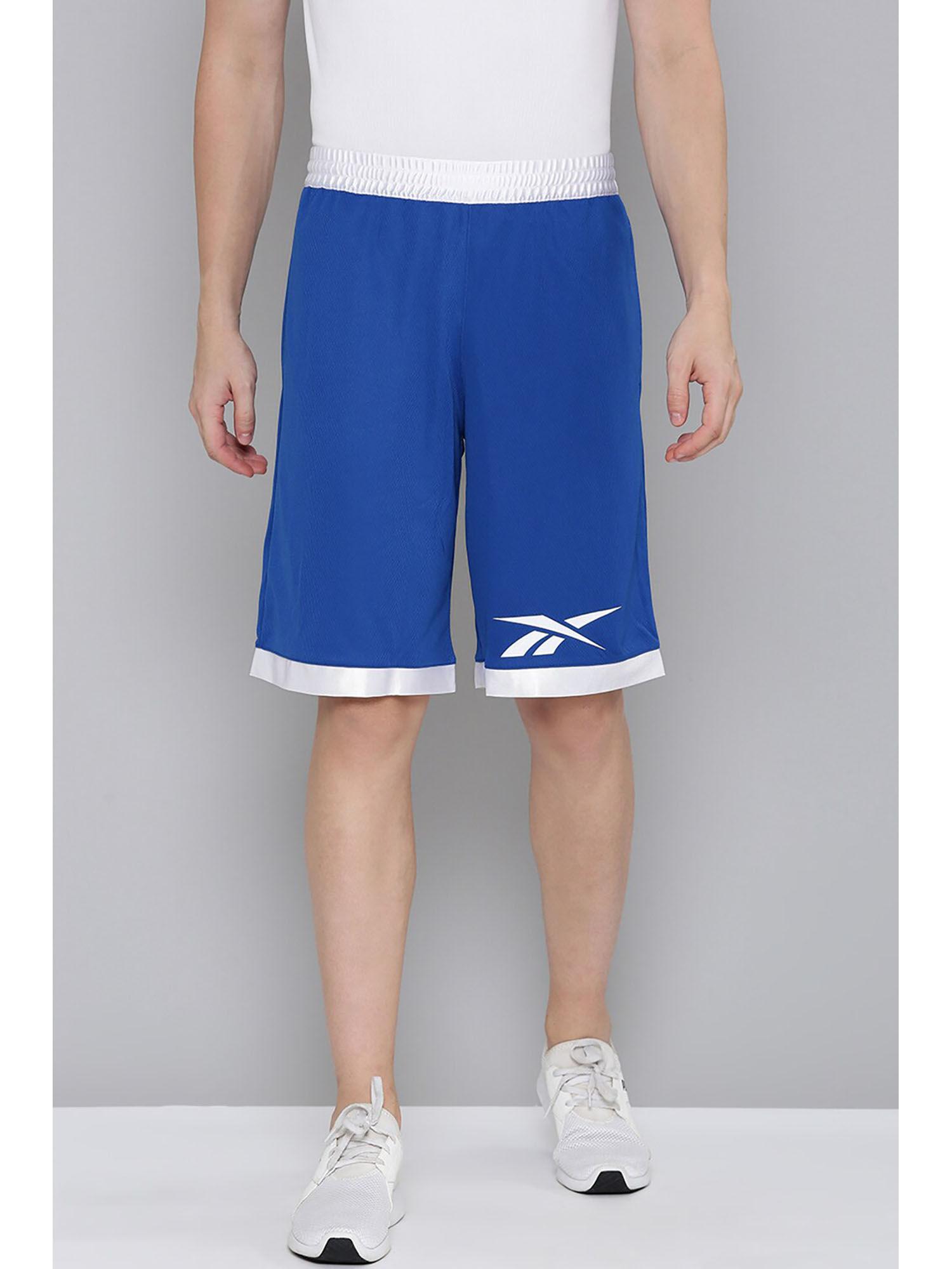 mens blue basketball mesh shorts