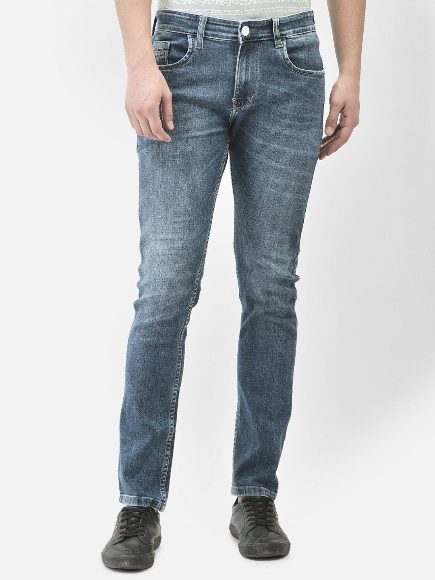 mens blue light fade jeans