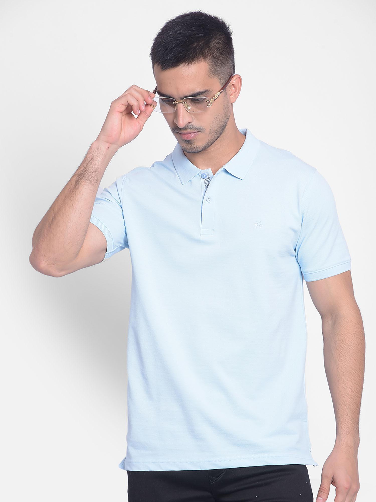 mens blue polo t-shirt