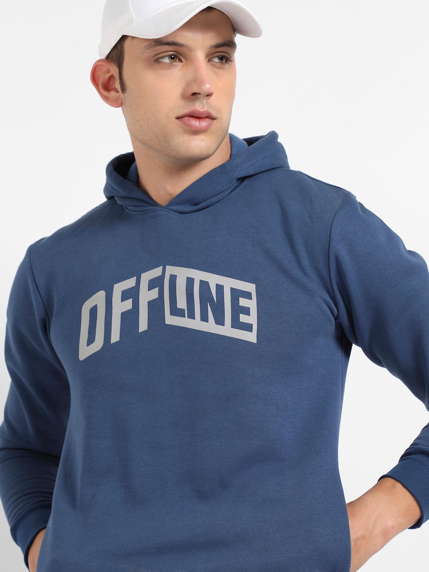 mens blue redefined pullover hoodie