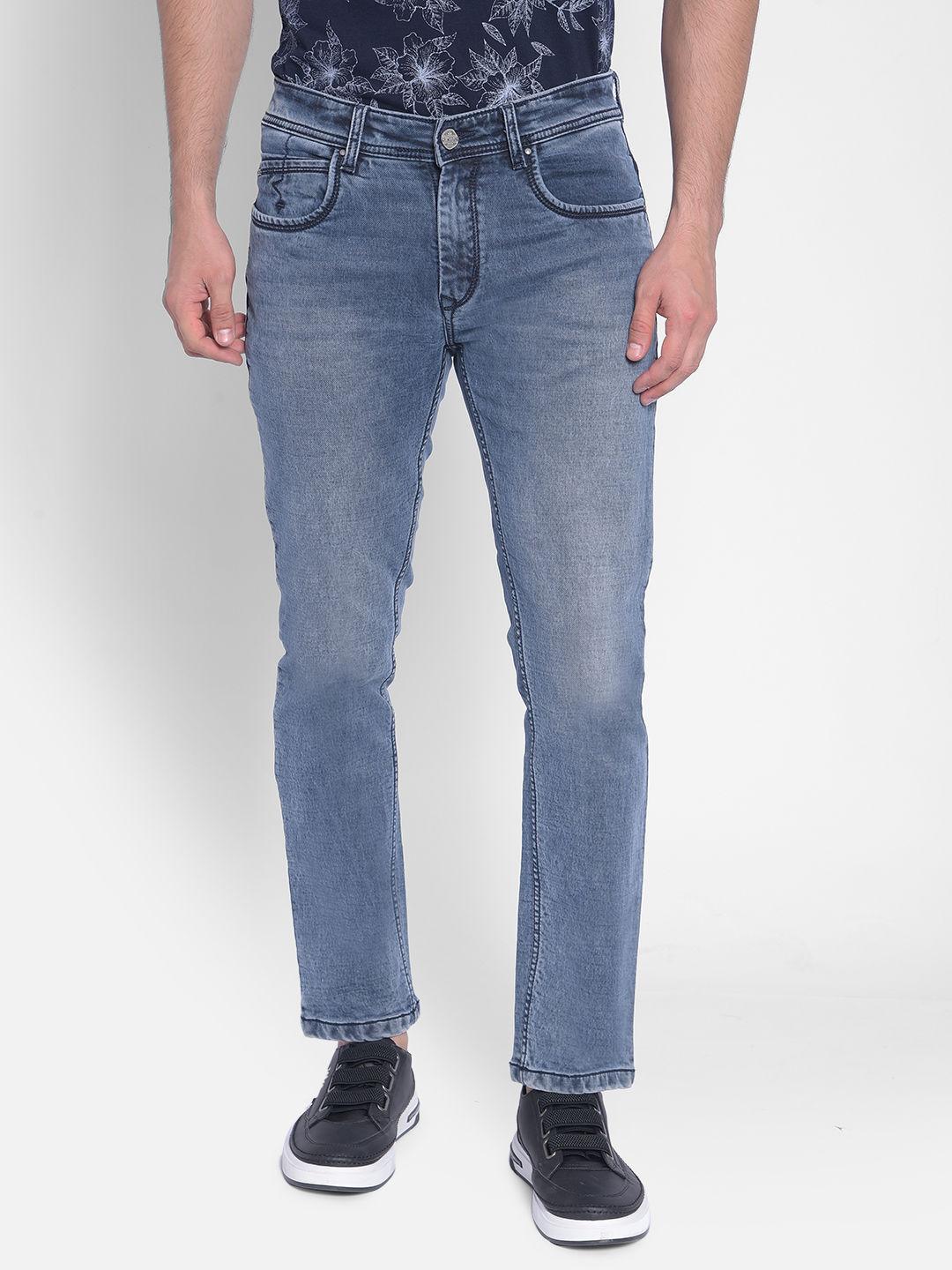 mens blue skinny jeans