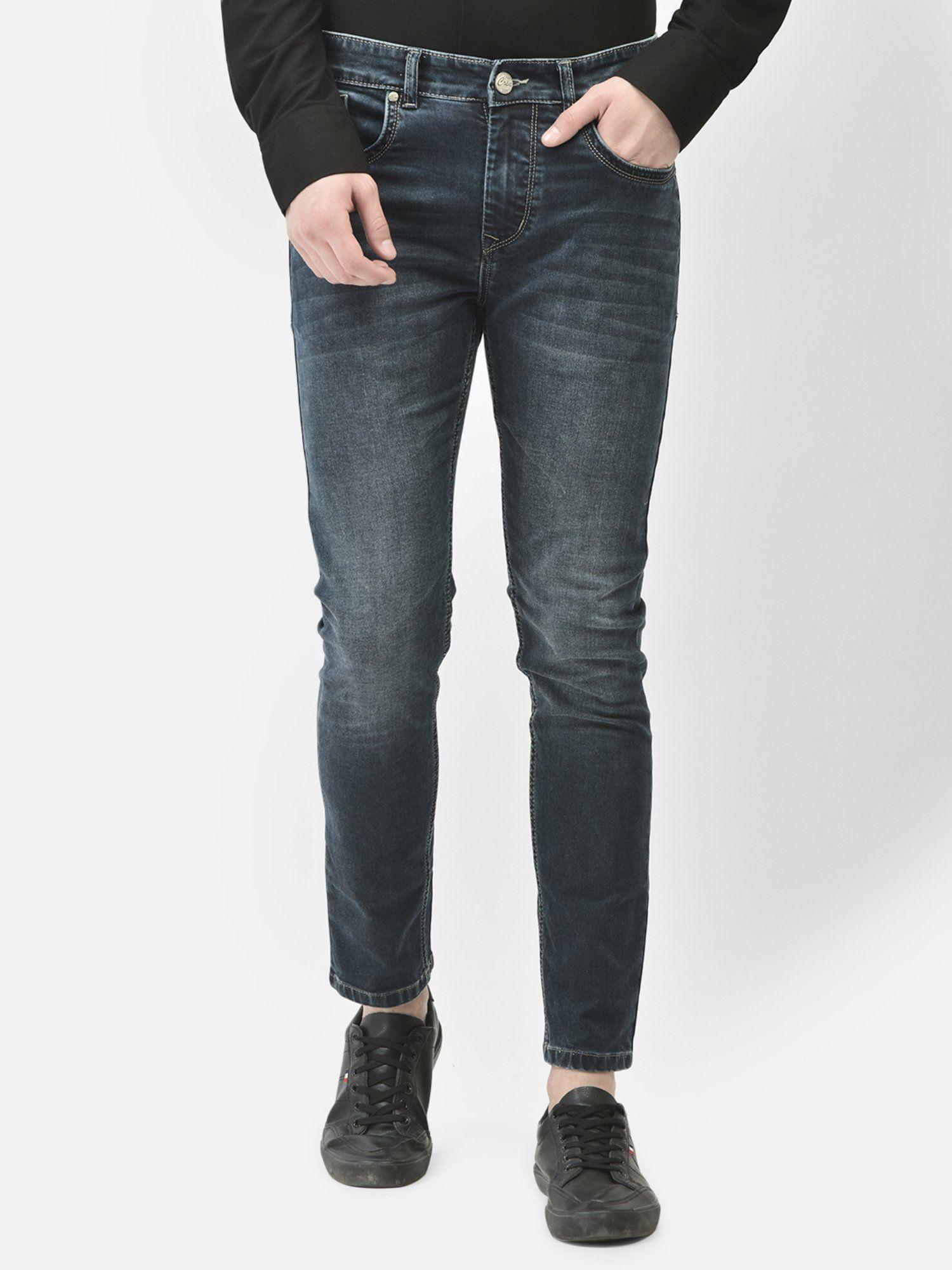 mens blue skinny jeans