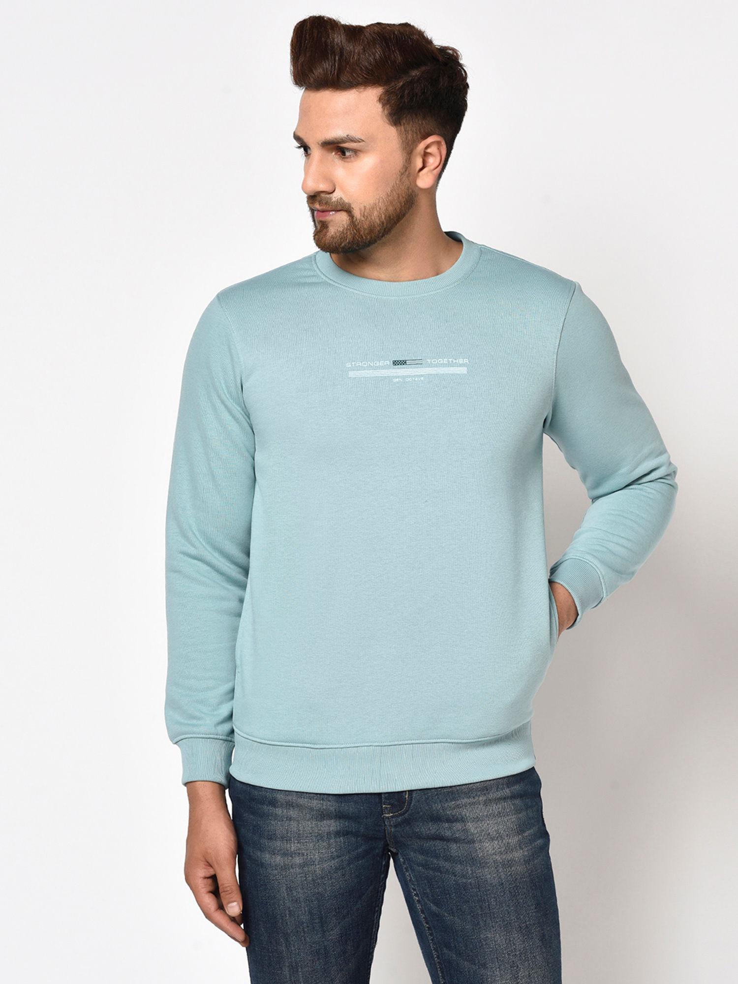 mens blue sweatshirt
