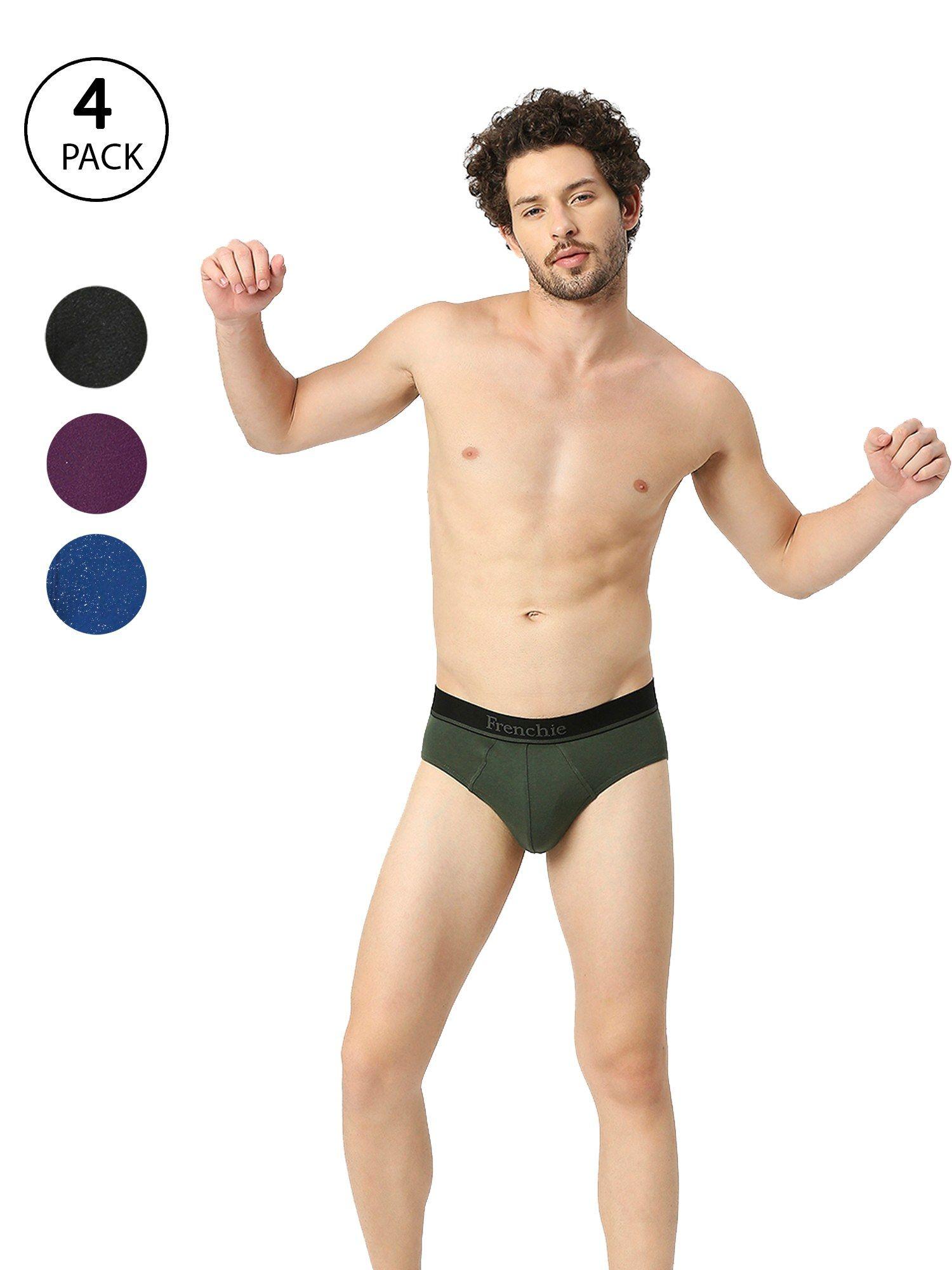 mens briefs essentials -assorted colours (pack of 4)