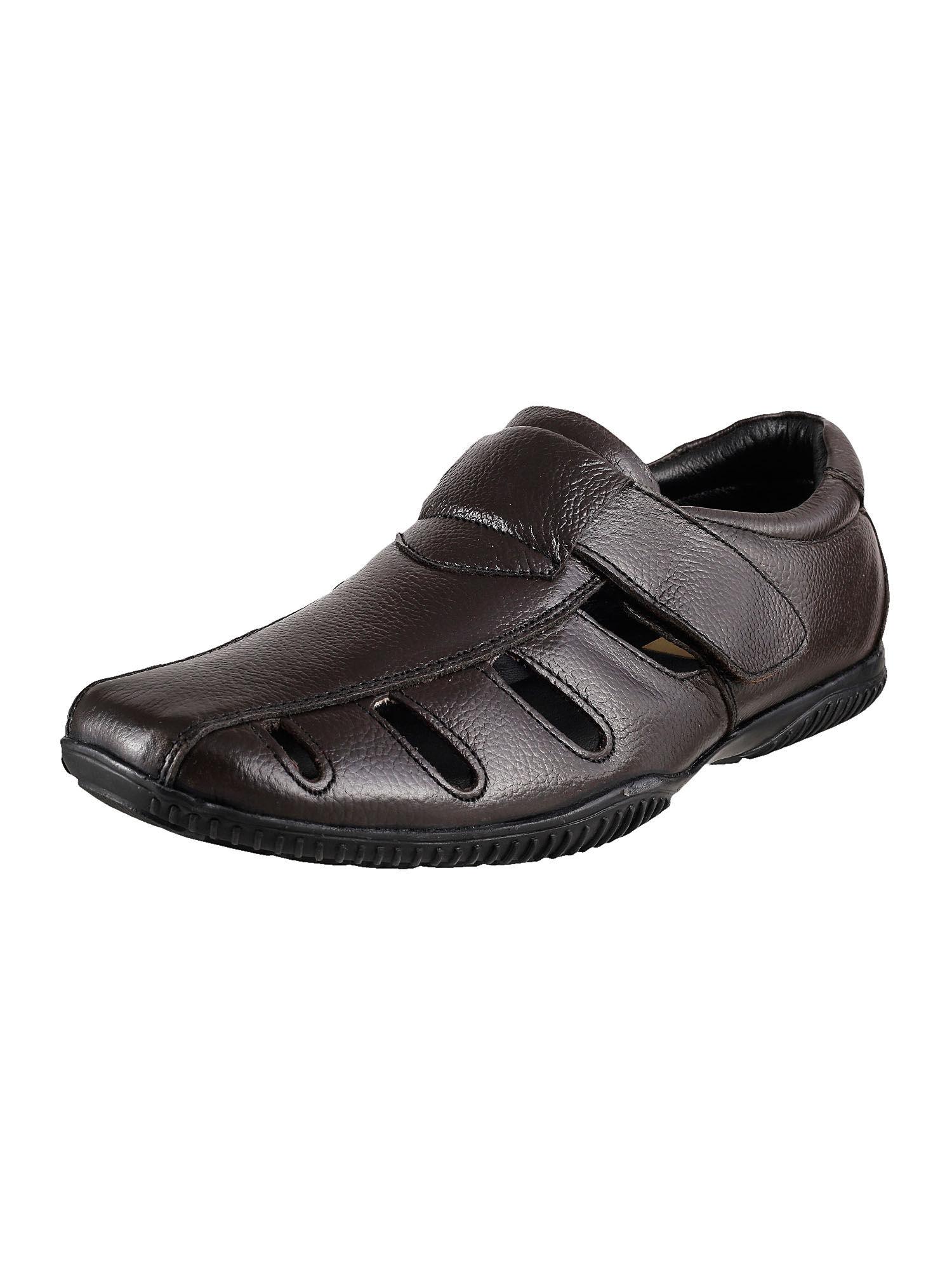 mens brown casual sandalsmochi brown solid sandals