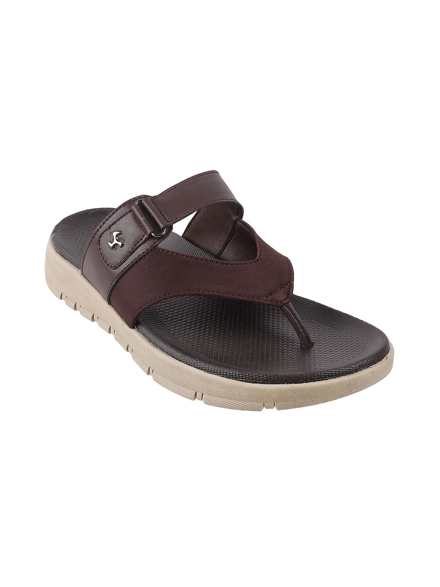 mens brown flat chappalsmochi solid brown flipflops