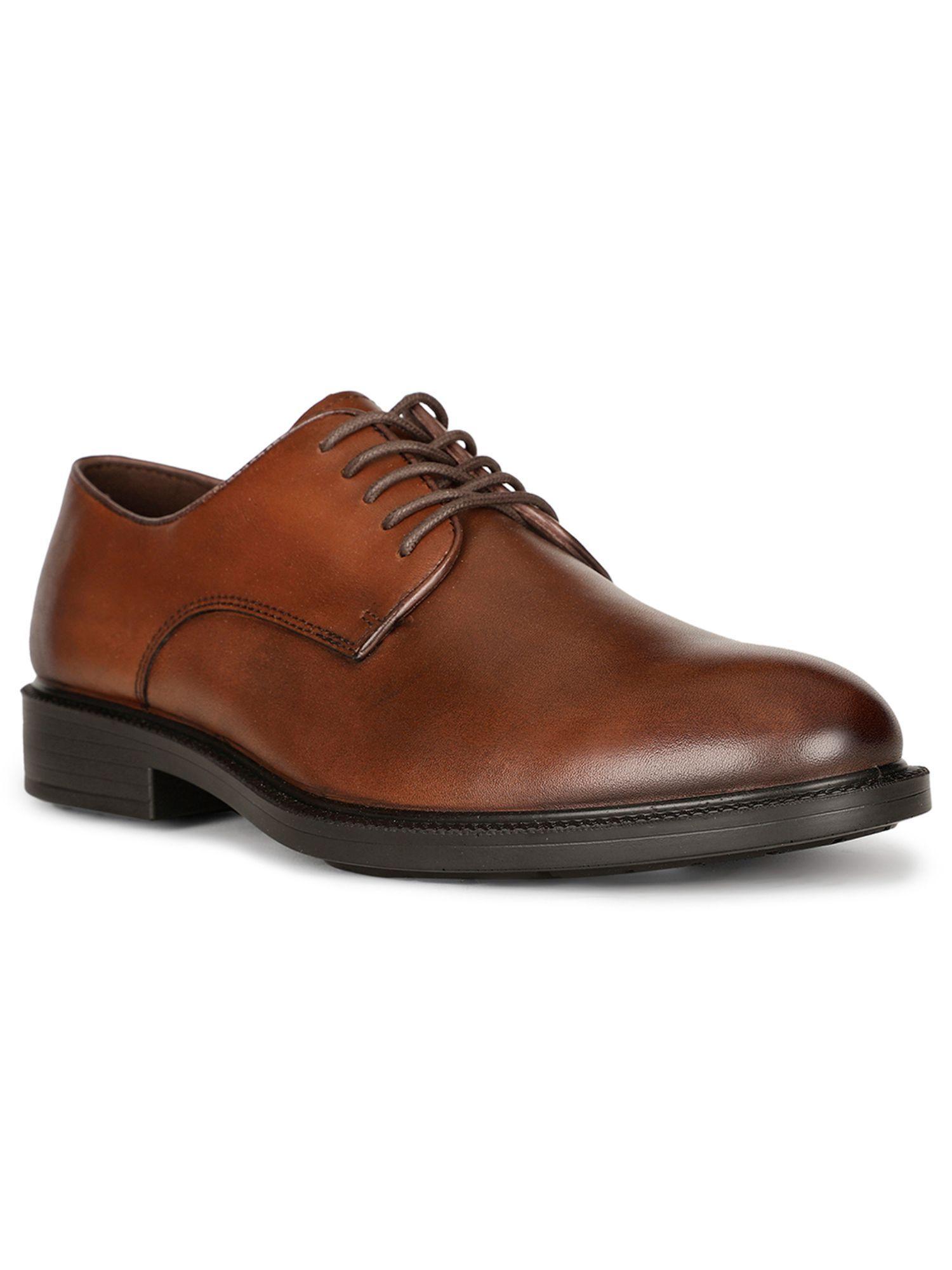 mens brown lace-ups formal derbies