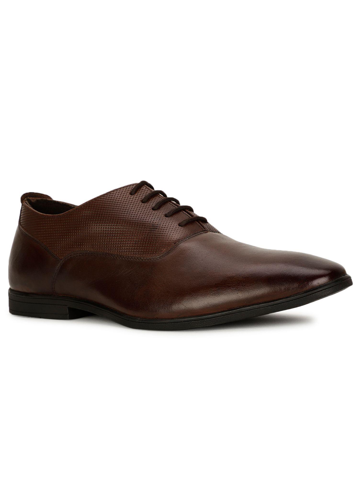 mens brown lace-ups formal oxfords