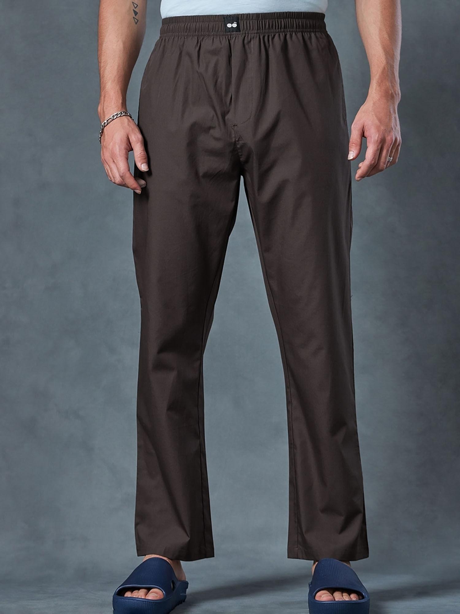 mens brown pyjamas