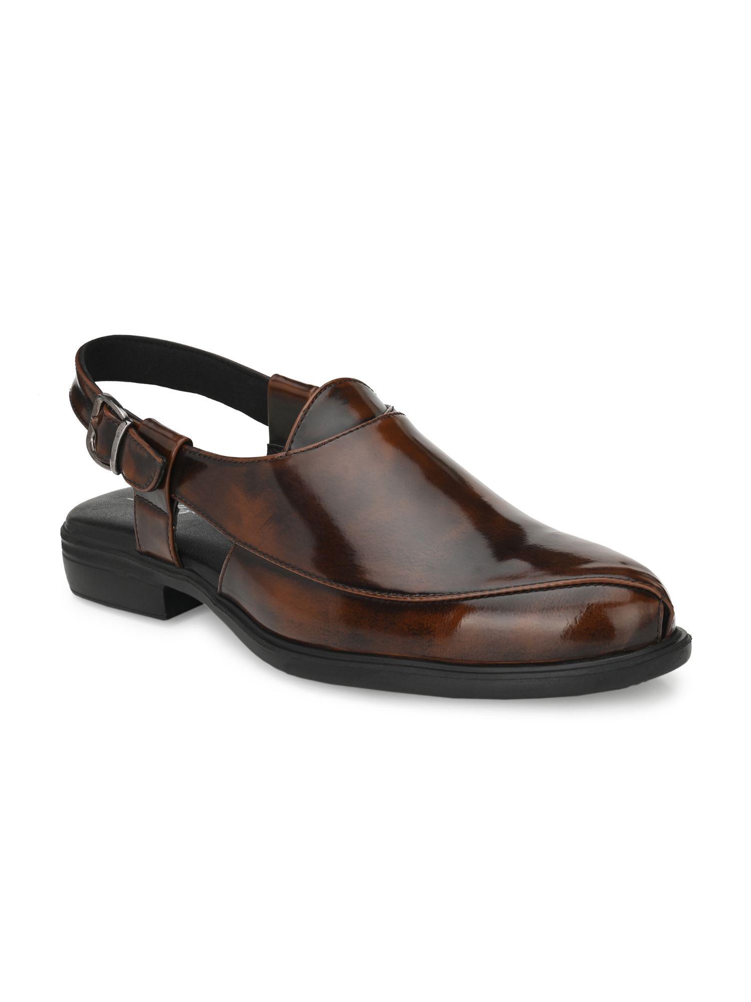 mens brown roman casual sandals