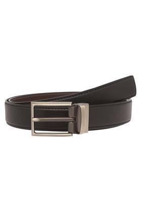 mens buckle closure formal belt - brown