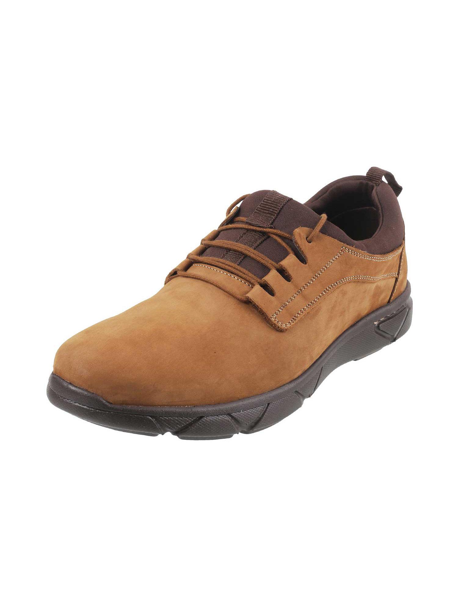 mens camel lace-ups shoesmochi brown solid lace-up shoes