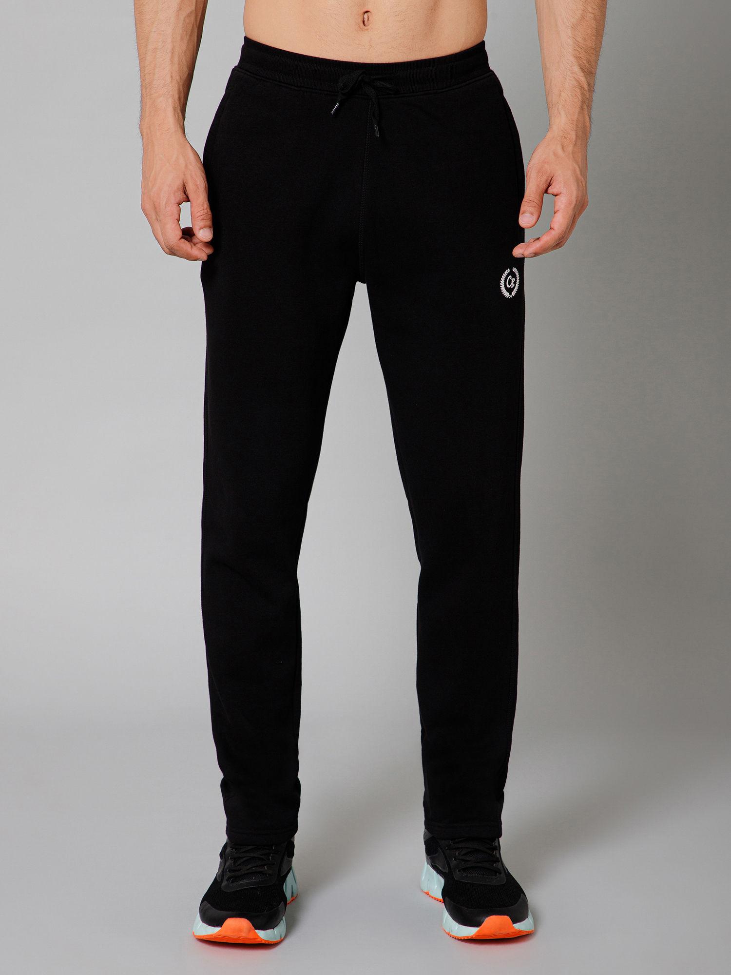 mens casual black joggers