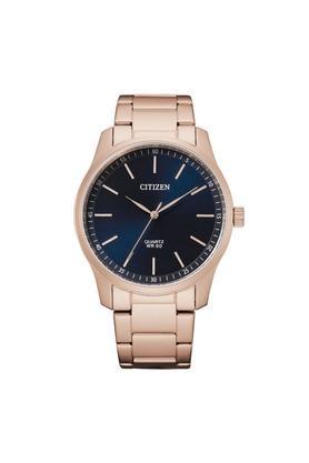 mens citizen quartz blue dial analogue watch - wczs-bh5003-51l