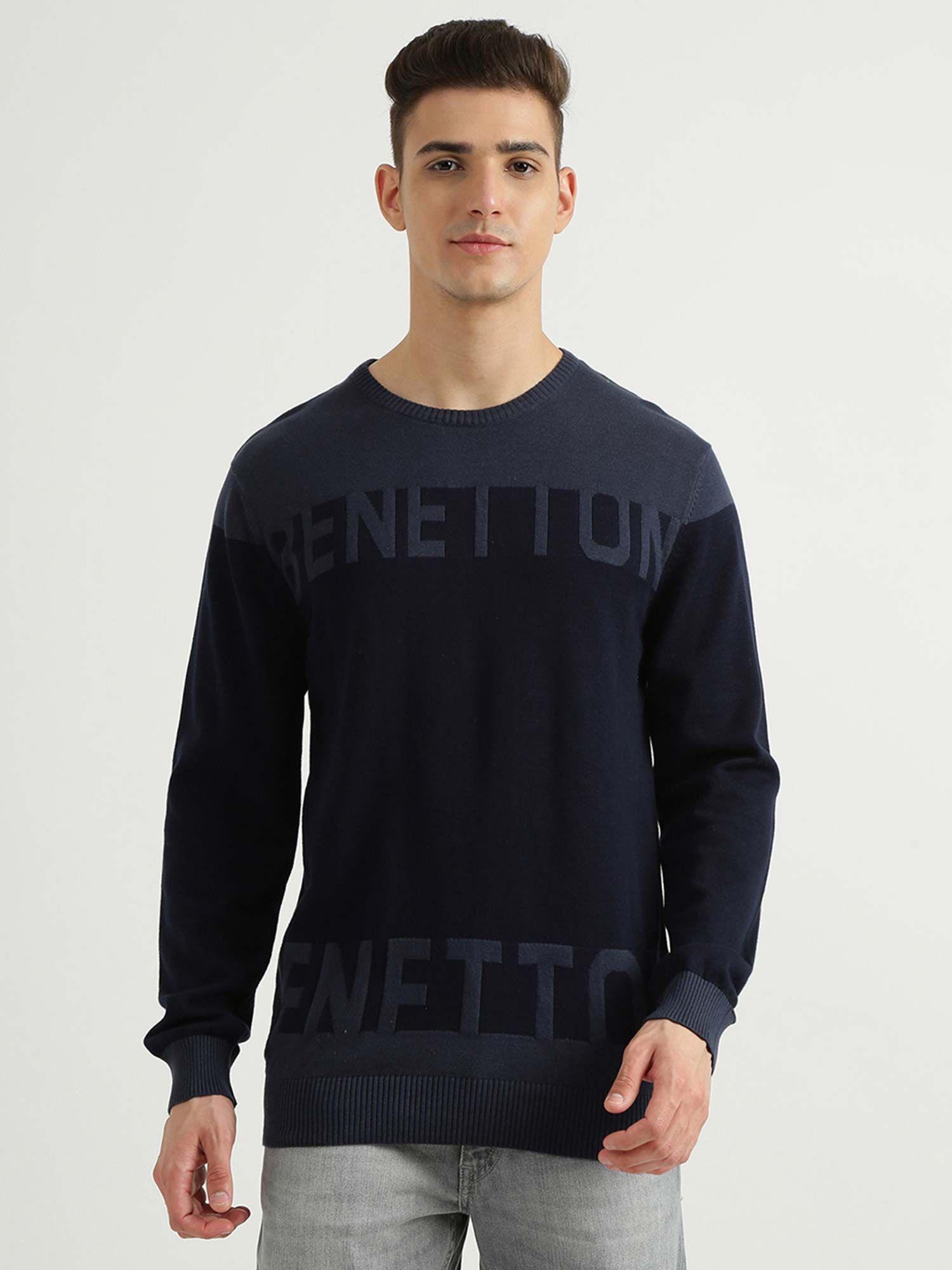 mens colourblocked sweater