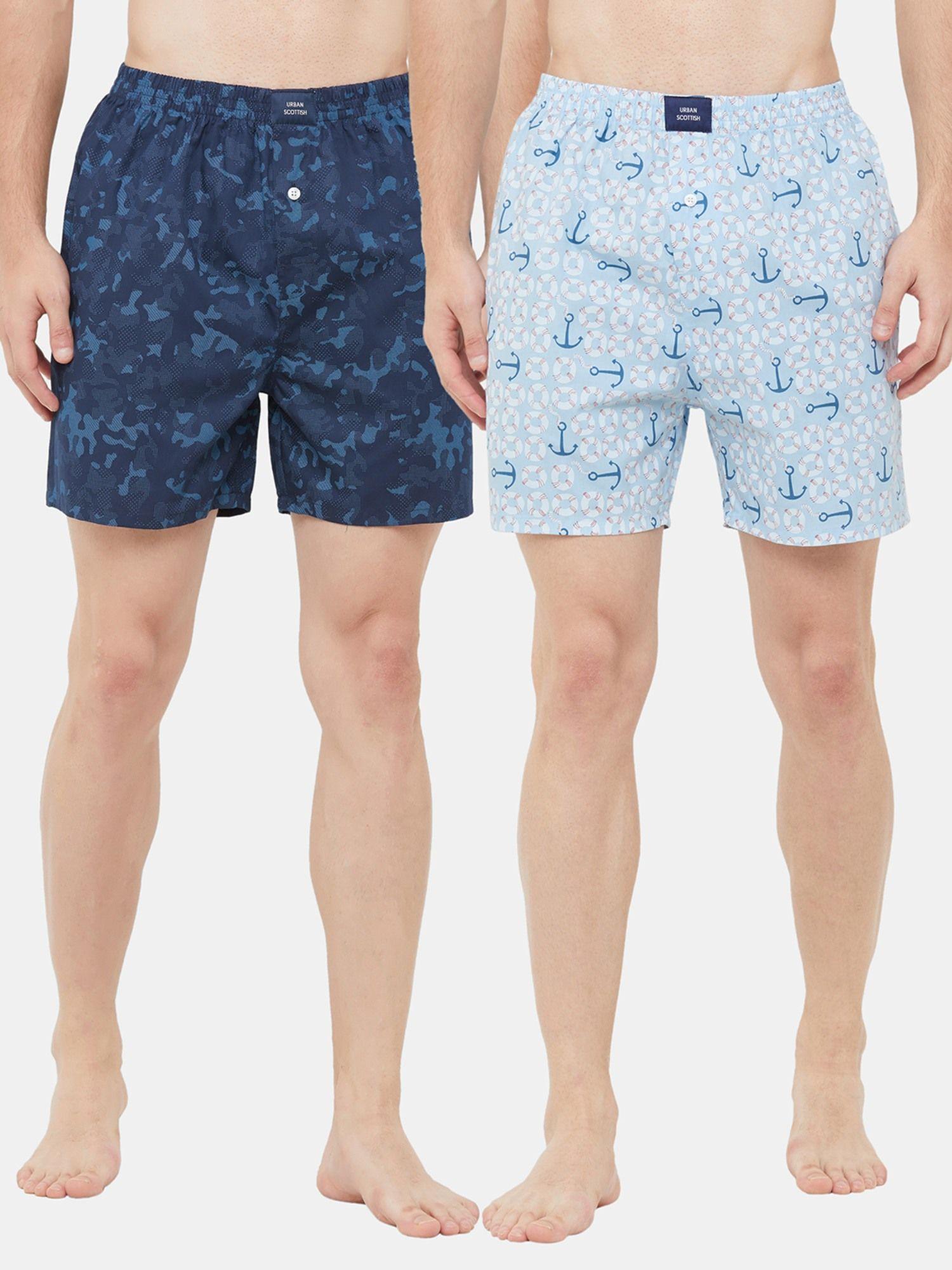 mens cotton printed boxers