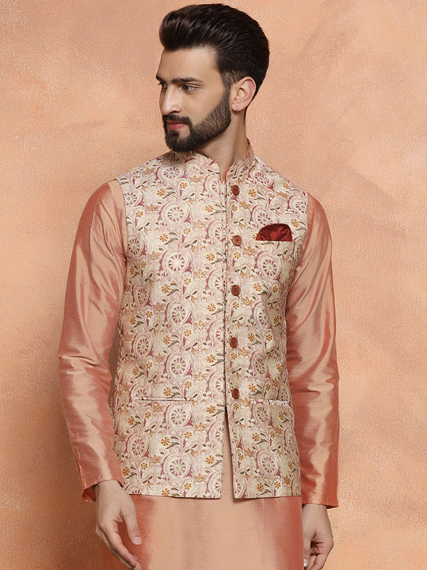 mens cream nehru jacket