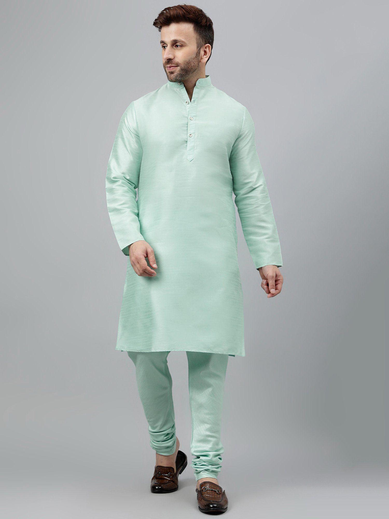 mens ethnic kurta with churidar (set of 2)