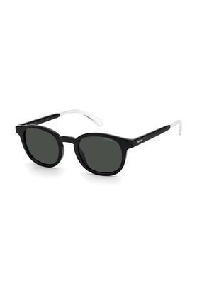 mens full rim polarized round sunglasses