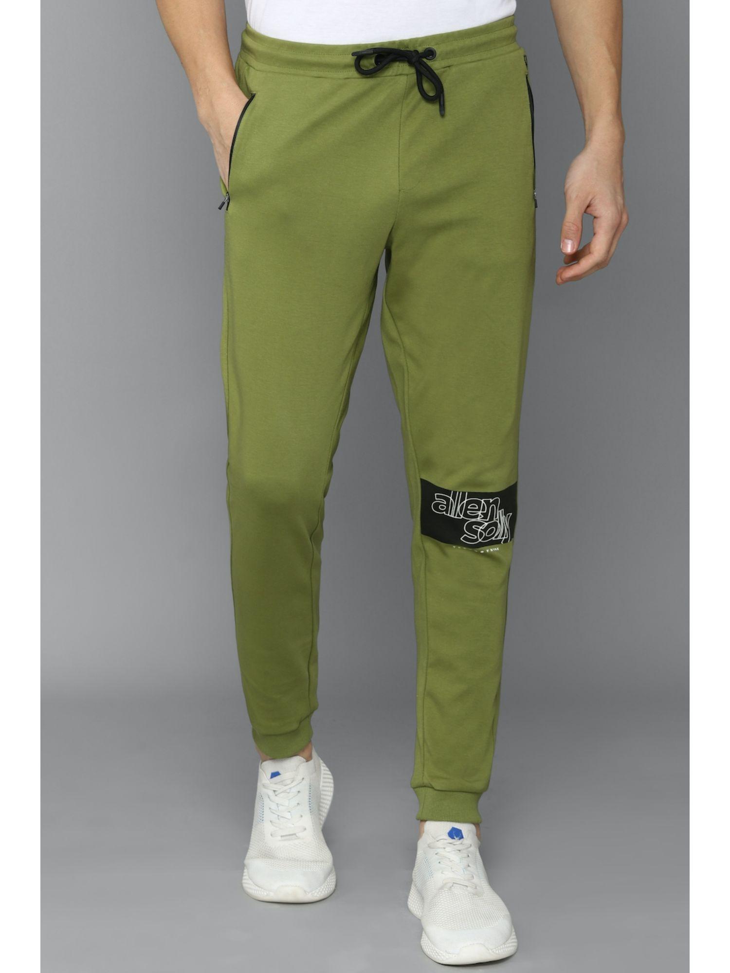 mens graphic green jogger pants