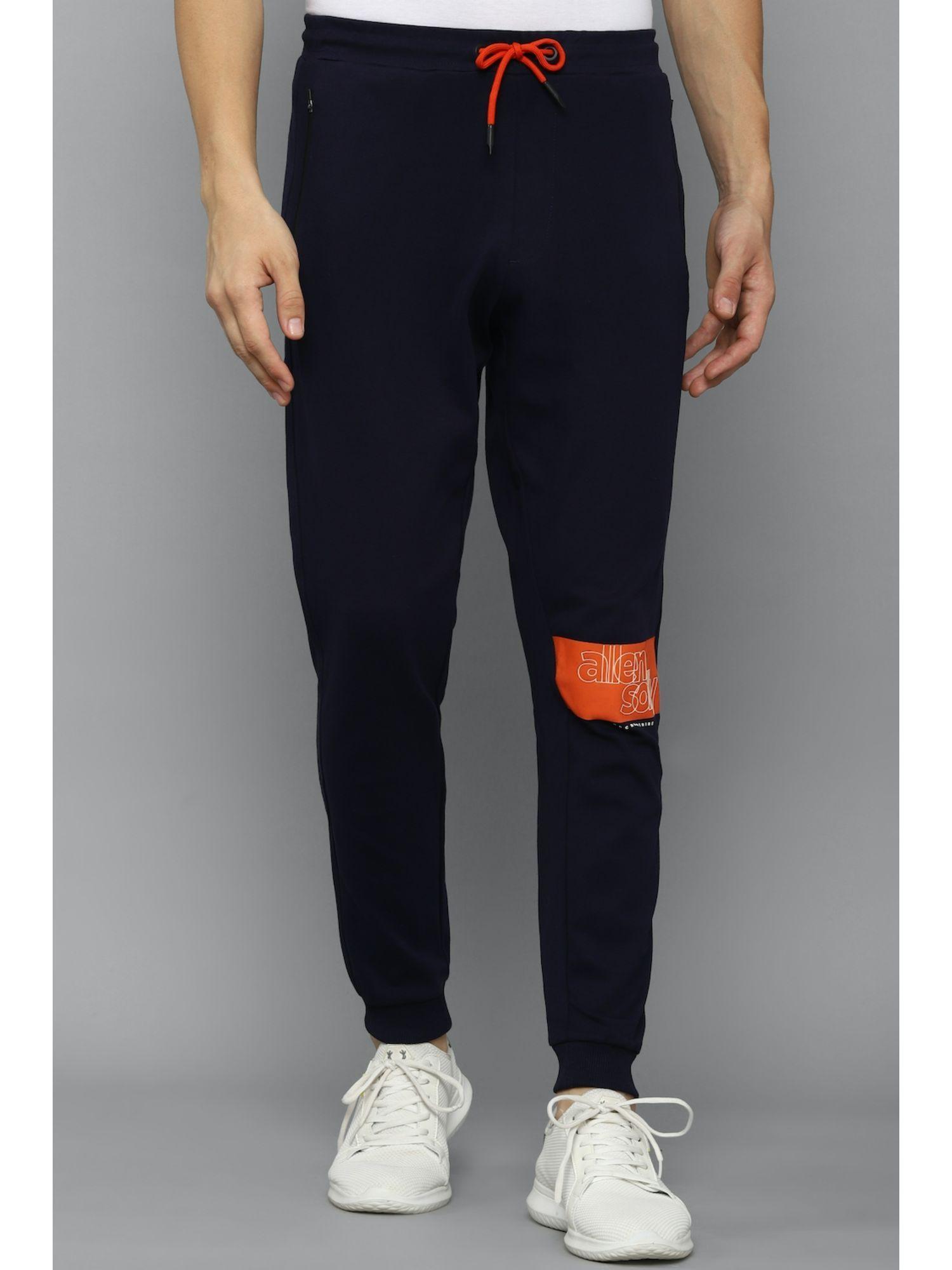 mens graphic navy jogger pants