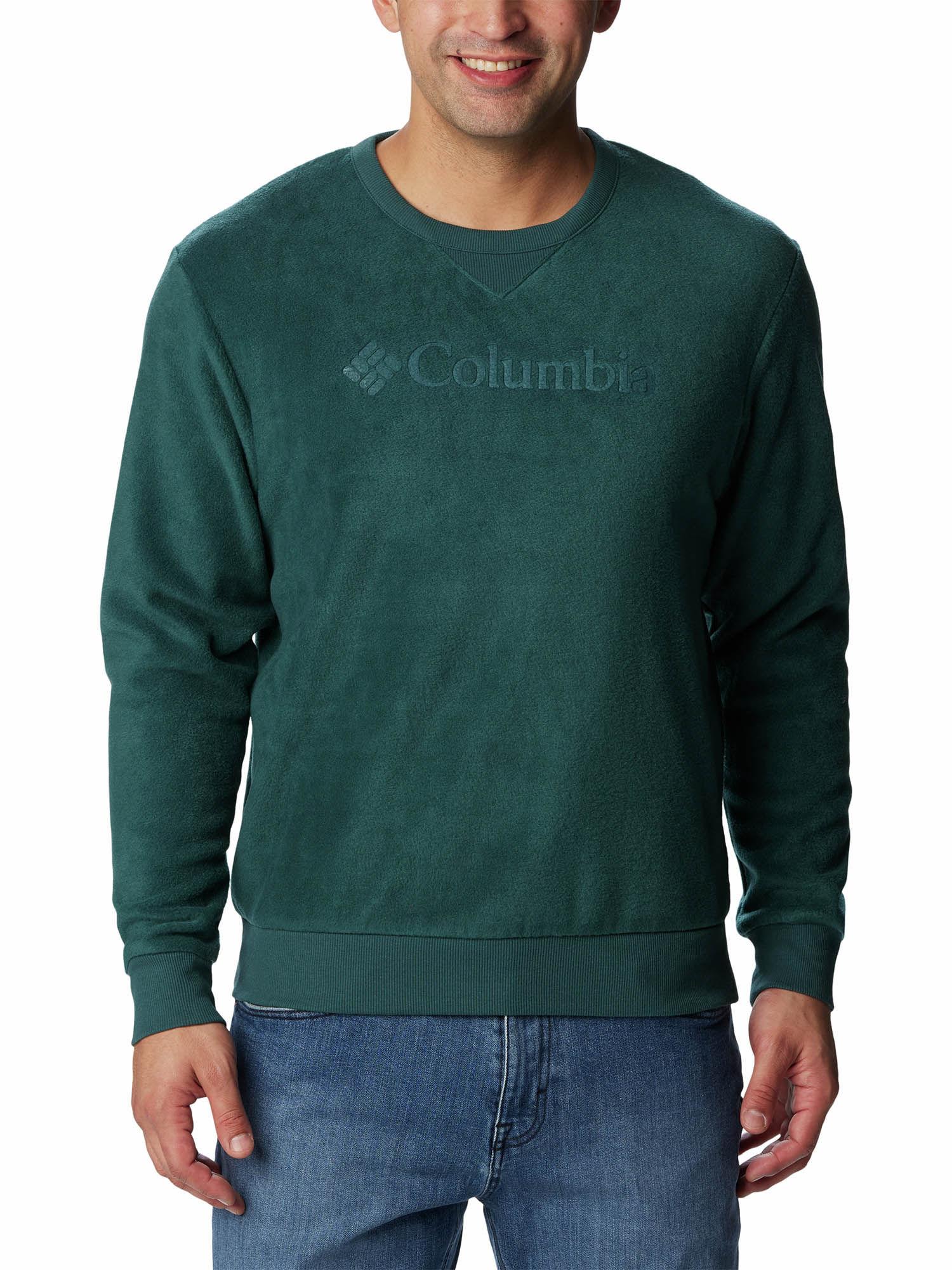 mens green steens mountain crew 2.0 full sleeve trekking hiking fleece sweatshirt