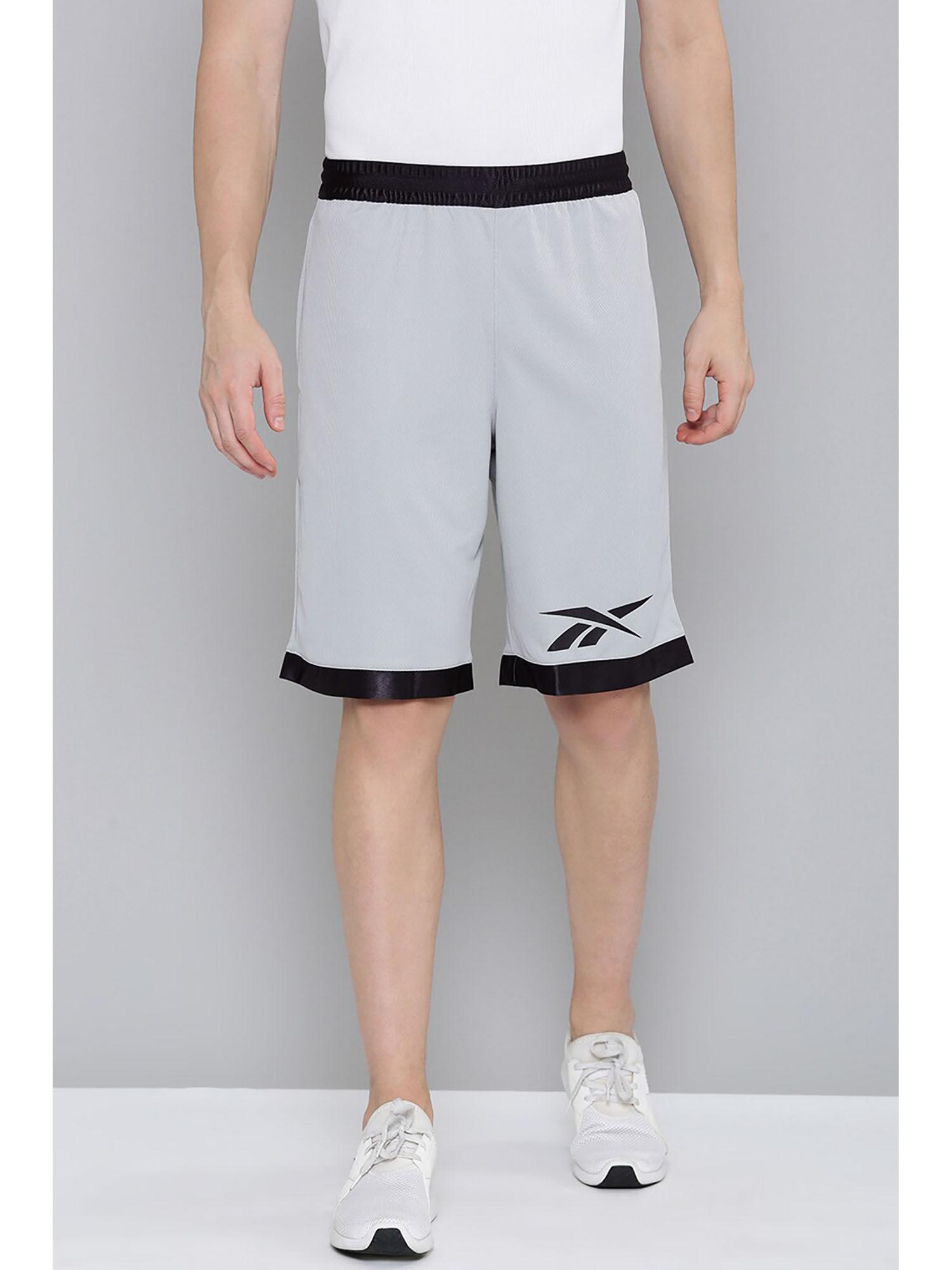 mens grey basketball mesh shorts