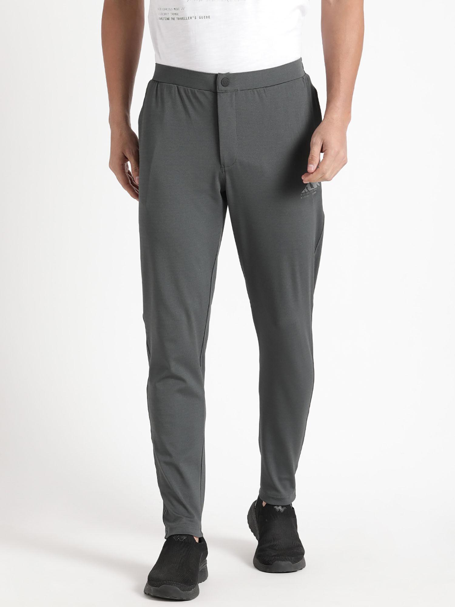 mens grey regular track pant